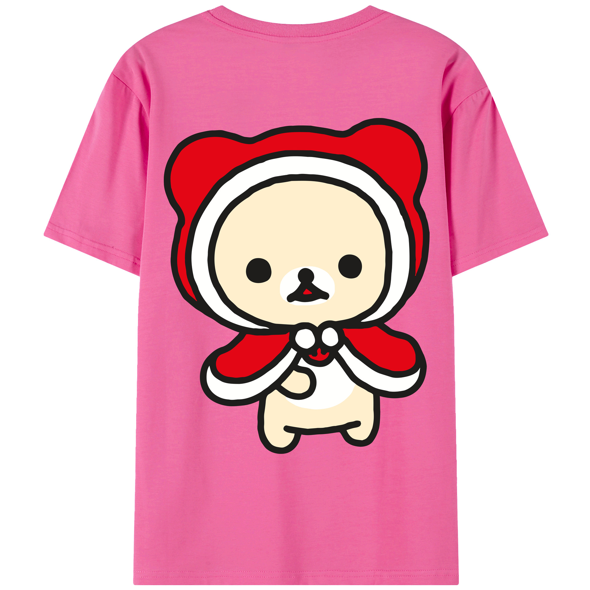 （画像用） リラックマ リラックマ キイロイトリ Rilakkuma Korilakkuma Kiiroitori レディース半袖Tシャツ(バックプリント)